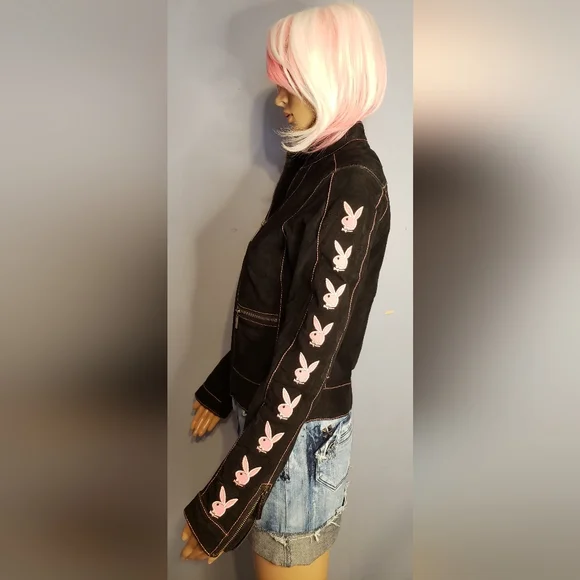 Playboy Suede Leather Jacket XS - Picture 6 of 9